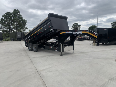 New 2026 Southland Trailers Dump 88”x16’ 2-12k axles=24k dump trailer aluminum ramps Dump Trailer