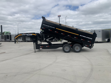 New 2026 Southland Trailers Dump 88”x16’ 2-12k axles=24k dump trailer aluminum ramps Dump Trailer