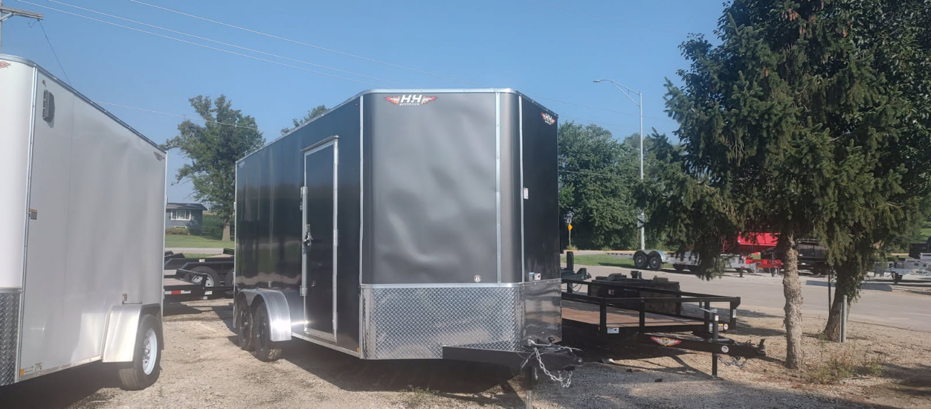 New 2025 H&H Trailers 7x16 HH Series Flat Top V-Nose 7K Cargo / Enclosed Trailer