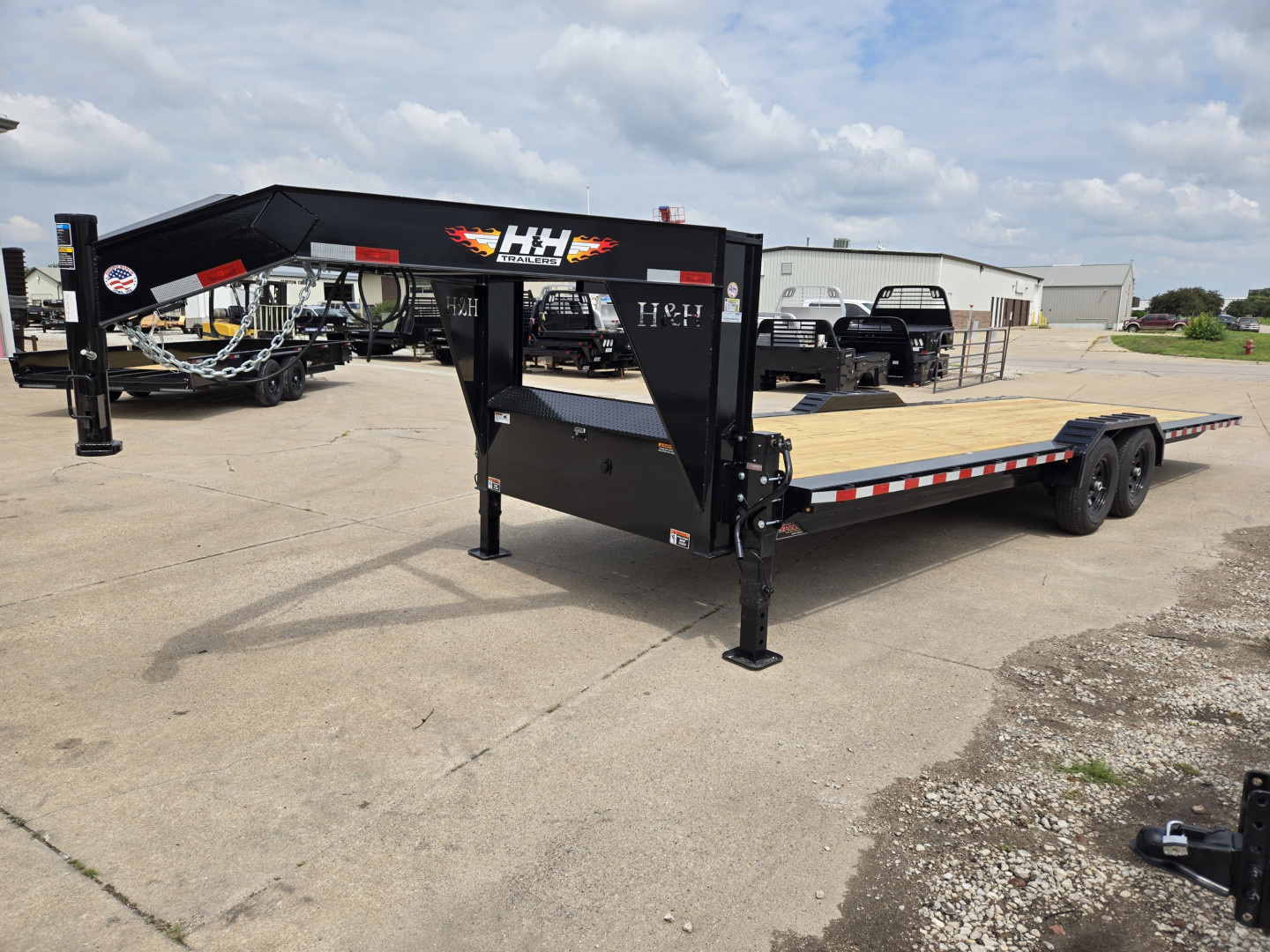 New 2026 H&H Trailers 82x26 Electric Tilt 14K Equipment Trailer