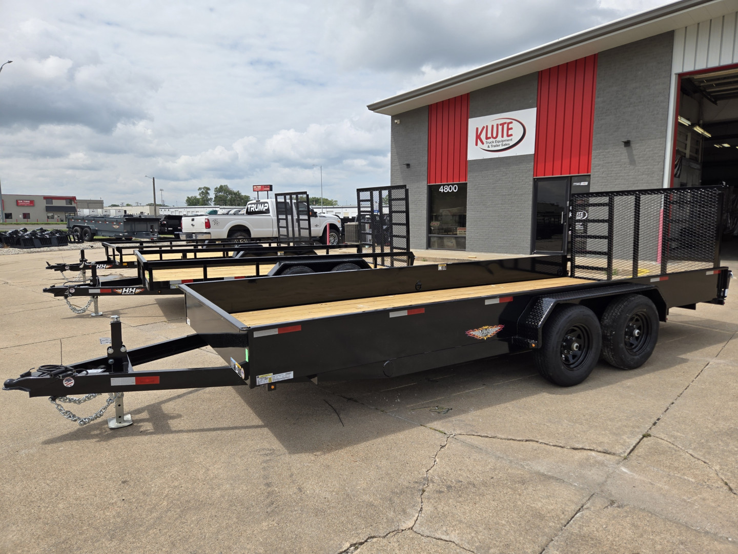 New 2026 H&H Trailers 82x18 Solid Side 10K Utility Trailer