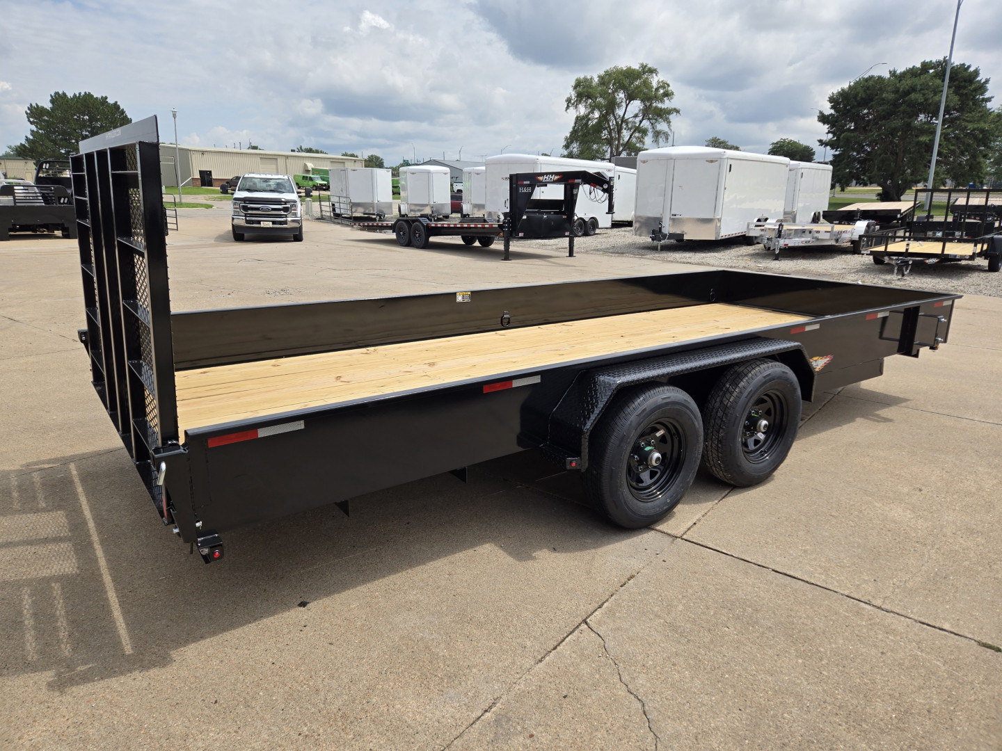 New 2026 H&H Trailers 82x18 Solid Side 10K Utility Trailer
