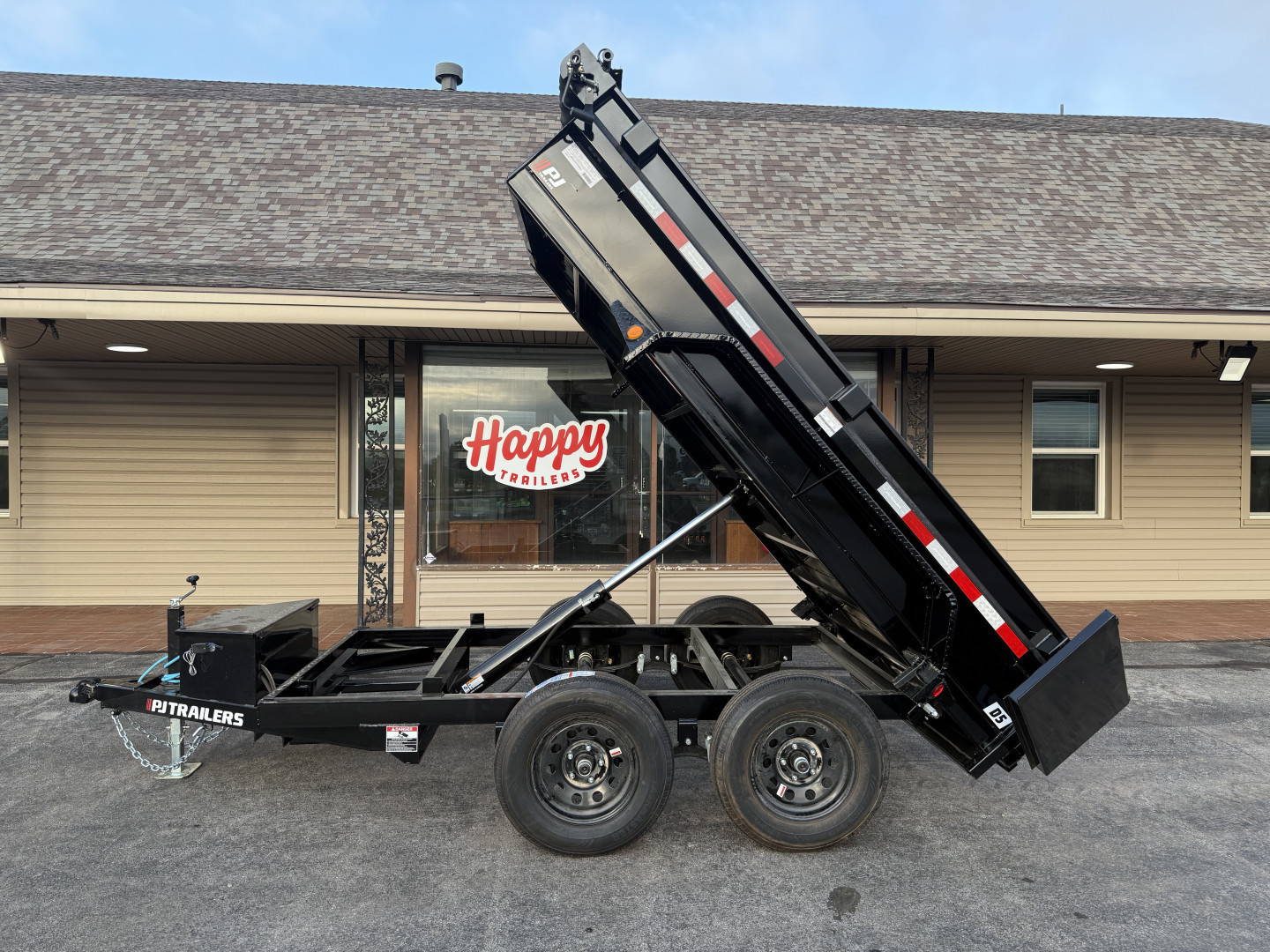 New 2026 PJ 60"x10' Tandem Axle Utility Dump Trailer w/ 18" Sides – D5