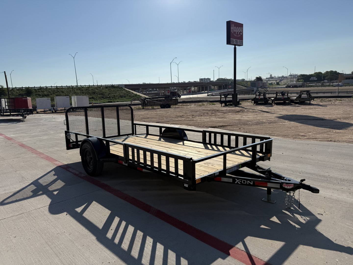 New 2026 X-On 77"x14' Single Axle Utility Trailer - U2