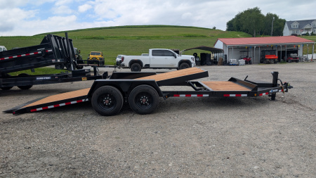 New 2026 BWise 22' (4+18) Lo Pro Gravity Split Tilt Trailer
