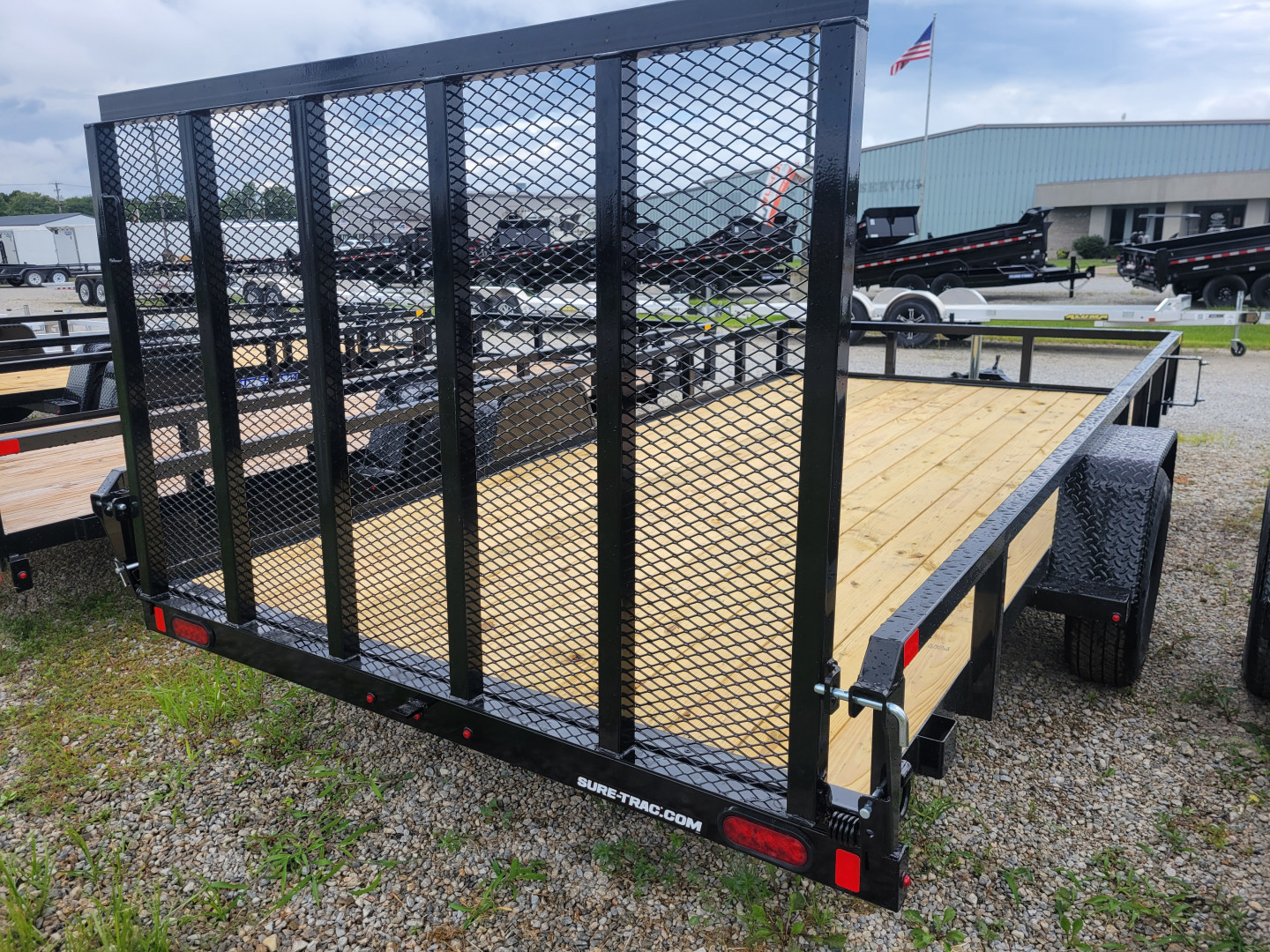 New 2025 Sure-Trac 7x14 Tube Top 3k Idler Utility Trailer