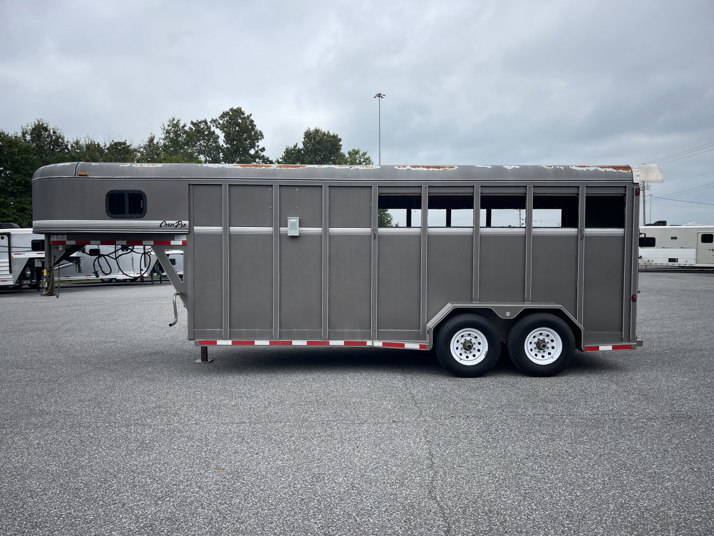 Used 2011 CornPro 18' STOCK COMBO Horse Trailer