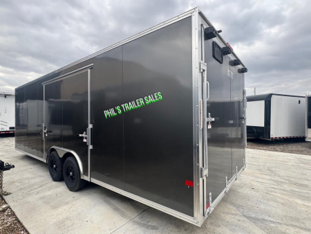 New E-Z Hauler 24' ALL ALUMINUM Cargo / Enclosed Trailer CAR HAULER ESCAPE DOOR