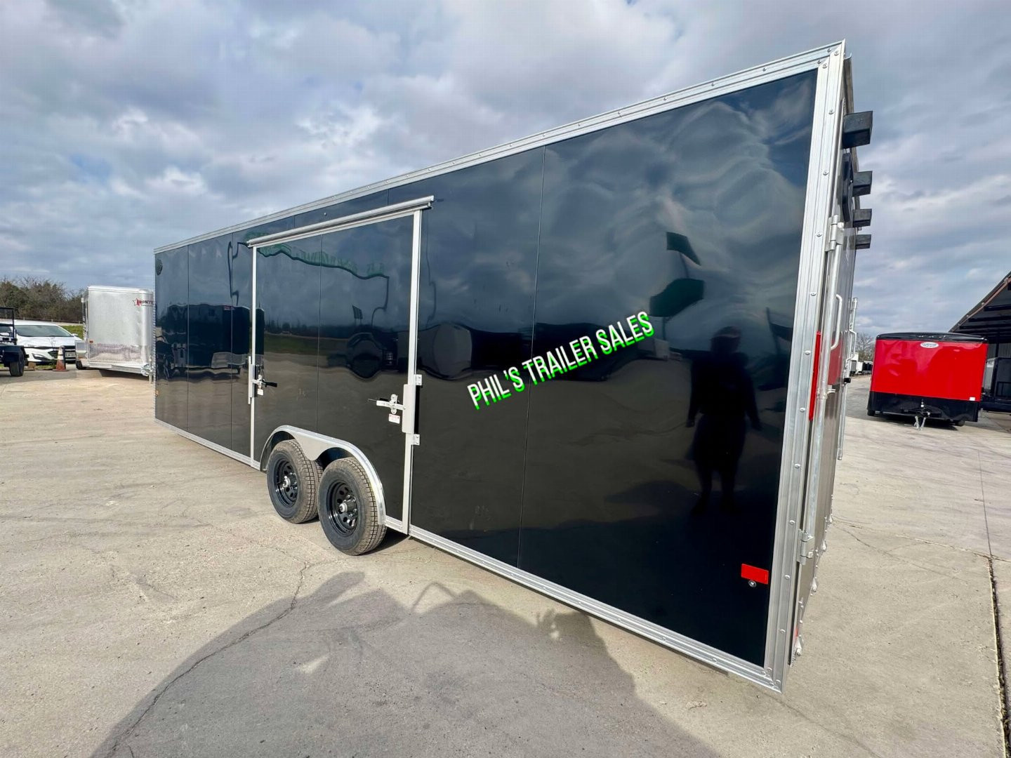 New E-Z Hauler 24' ALL ALUMINUM Cargo / Enclosed TrailerCAR HAULER ESCAPE DOOR