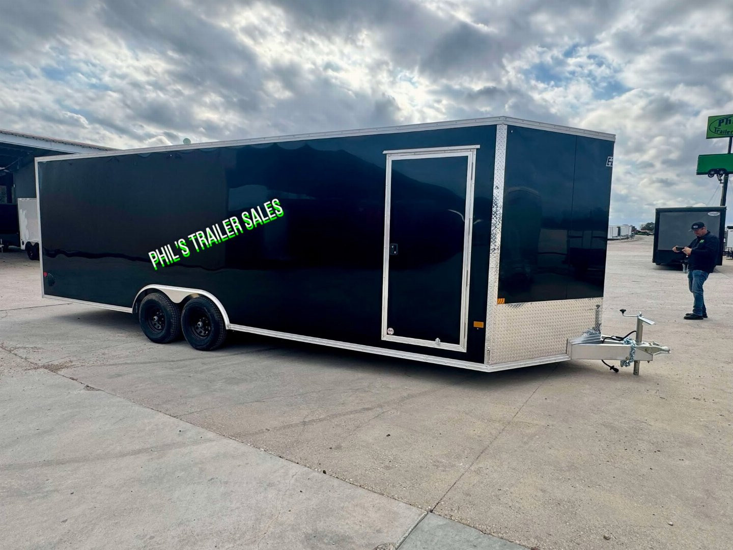 New E-Z Hauler 24' ALL ALUMINUM Cargo / Enclosed TrailerCAR HAULER ESCAPE DOOR