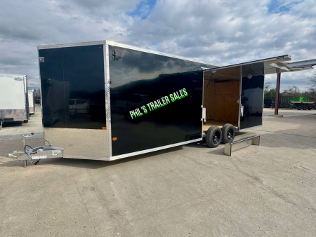 New E-Z Hauler 24' ALL ALUMINUM Cargo / Enclosed TrailerCAR HAULER ESCAPE DOOR