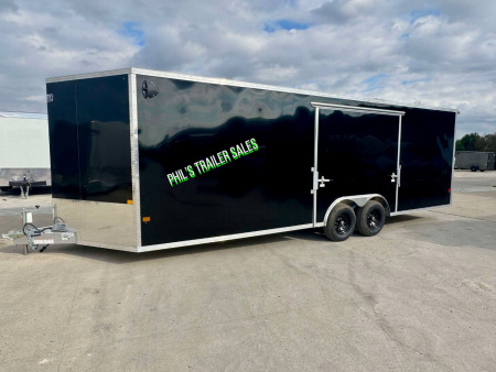 New E-Z Hauler 24' ALL ALUMINUM Cargo / Enclosed TrailerCAR HAULER ESCAPE DOOR