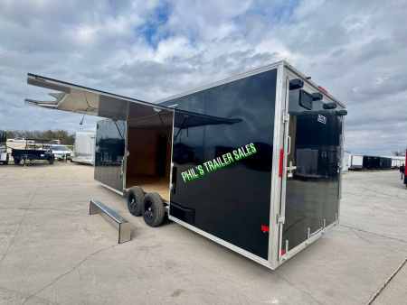 New E-Z Hauler 24' ALL ALUMINUM Cargo / Enclosed TrailerCAR HAULER ESCAPE DOOR