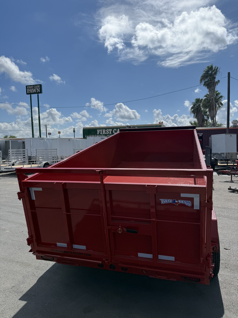 New 2025 Texas Bragg Trailers 7X14 3FT Walls Dump Trailer