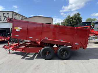 New 2025 Texas Bragg Trailers 7X14 3FT Walls Dump Trailer