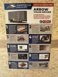 New 2026 American Hauler 7'X12' Cargo / Enclosed Trailer 3500# GVWR