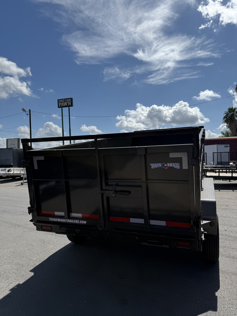 New 2025 Texas Bragg Trailers 7X16 3Ft Walls Dump Trailer