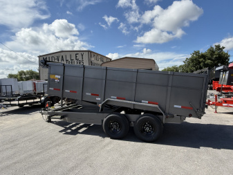 New 2025 Texas Bragg Trailers 7X16 3Ft Walls Dump Trailer