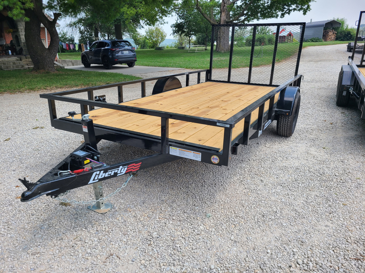 New Liberty 78 X 14 HD UTILITY, Single 5 k Axle, 4'Gate, 7k jack