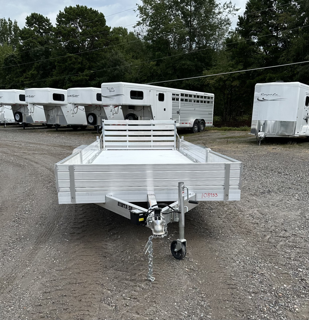 New 2026 Aluma 8118TA-EL-R-BT-SR Utility Trailer