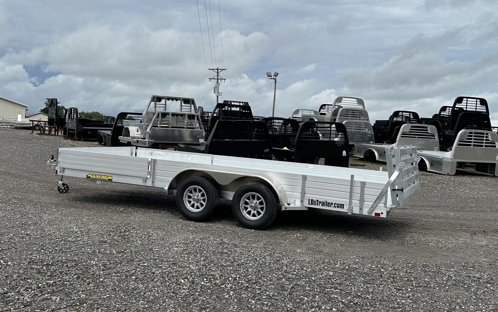 New 2026 Aluma 8118TA-EL-R-BT-SR Utility Trailer