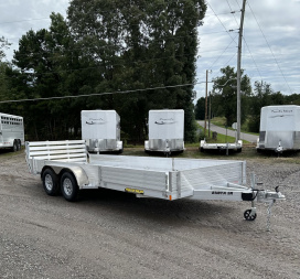 New 2026 Aluma 8118TA-EL-R-BT-SR Utility Trailer