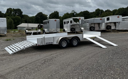 New 2026 Aluma 8118TA-EL-R-BT-SR Utility Trailer