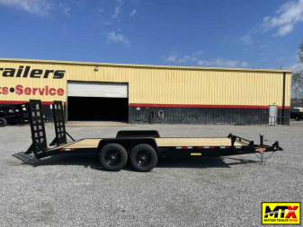 New 2025 Down 2 Earth Trailers 20ft 14K w/ Fold Up Ramps Equipment Trailer