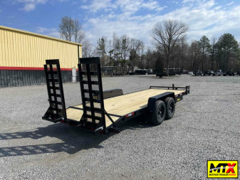 New 2025 Down 2 Earth Trailers 20ft 14K w/ Fold Up Ramps Equipment Trailer