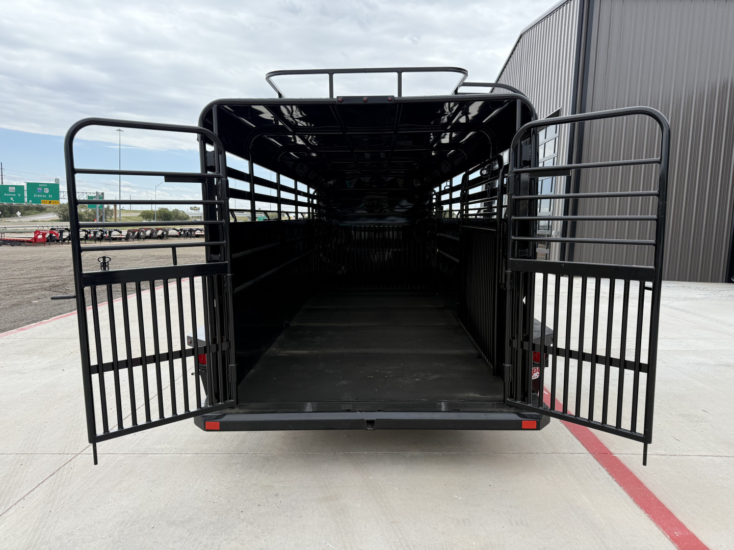 New 2026 Delco 6'8"x24' GN Metal Top Livestock Trailer - M8 Cowboy