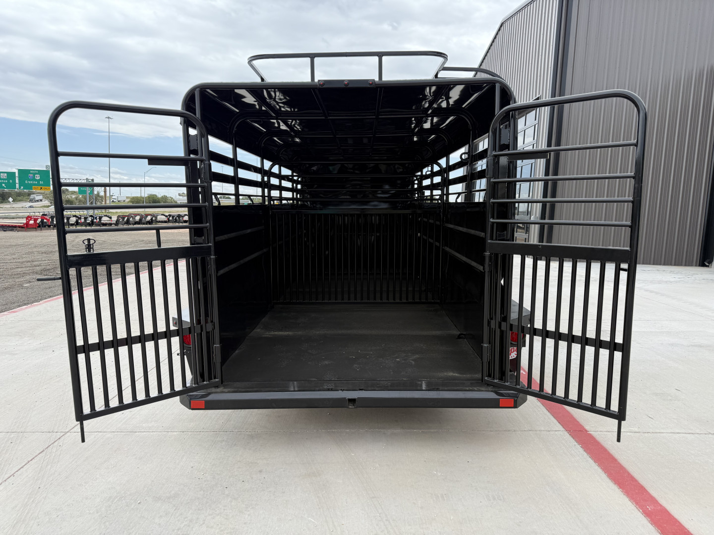 New 2026 Delco 6'8"x24' GN Metal Top Livestock Trailer - M8 Cowboy