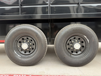 New 2026 Delco 6'8"x24' GN Metal Top Livestock Trailer - M8 Cowboy