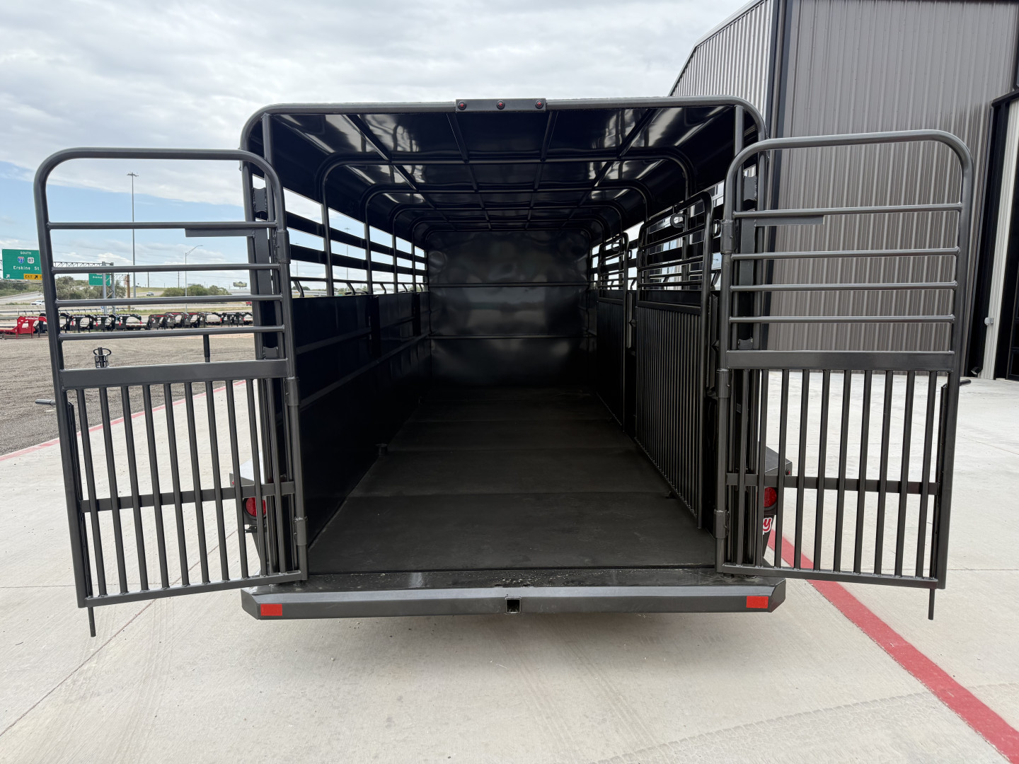 New 2026 Delco 6'8"x24' GN Metal Top Livestock Trailer - M8 Cowboy