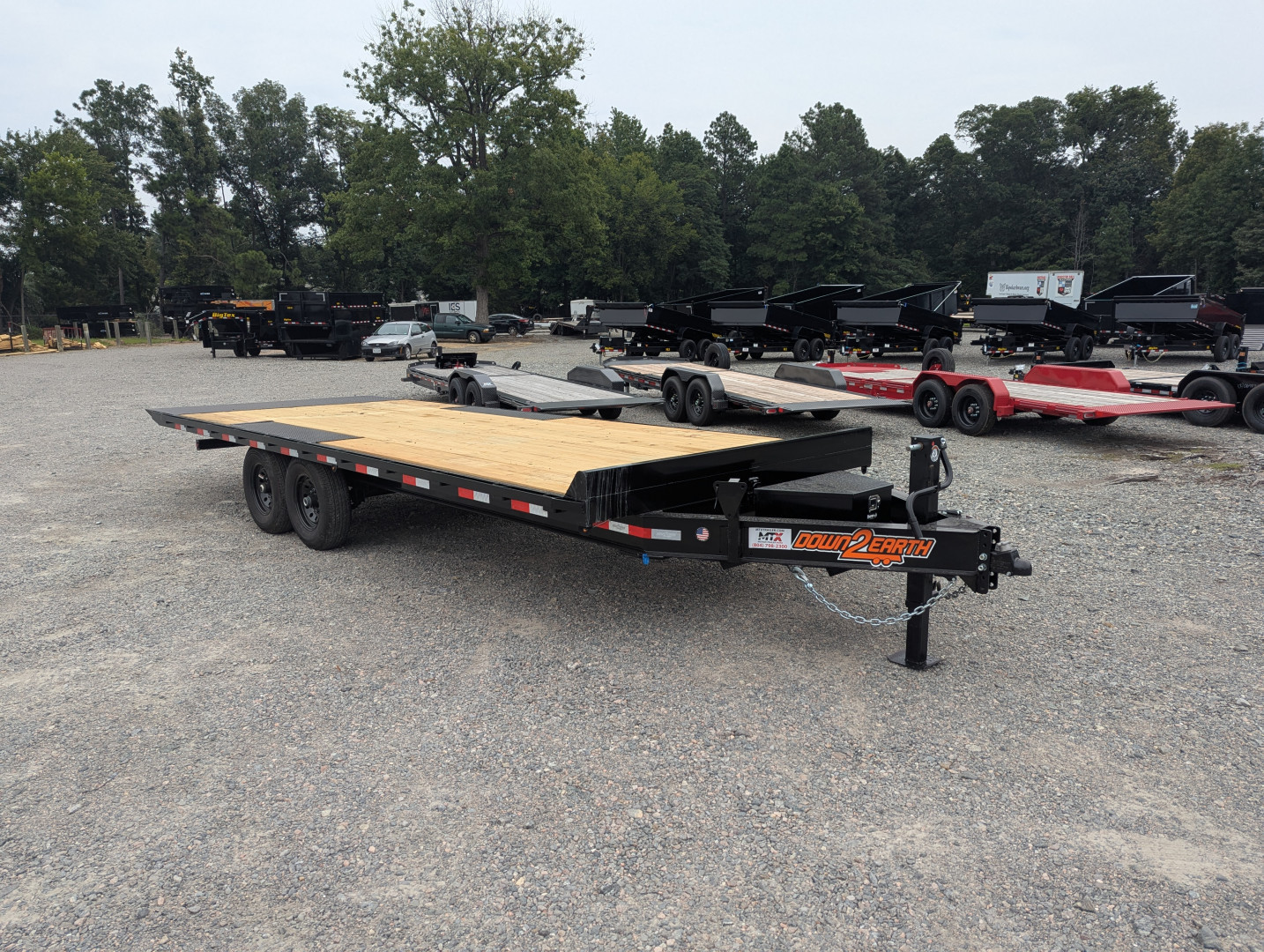 New 2025 Down 2 Earth Trailers 22ft Deckover Tilt Trailer