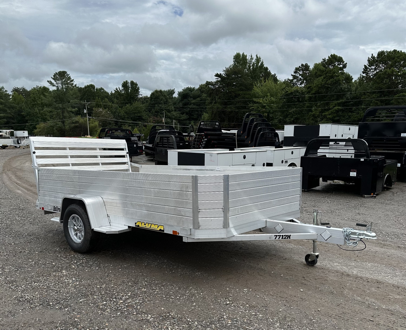 New 2026 Aluma 7712H-S-TG Utility Trailer