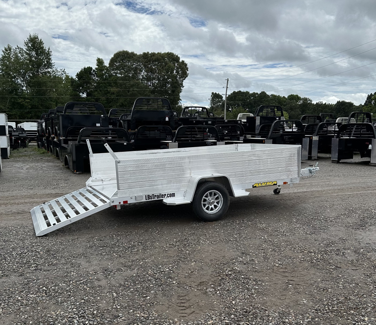 New 2026 Aluma 7712H-S-TG Utility Trailer