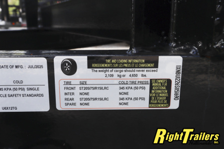 New 2025 6X12 Triple Crown Utility Trailer