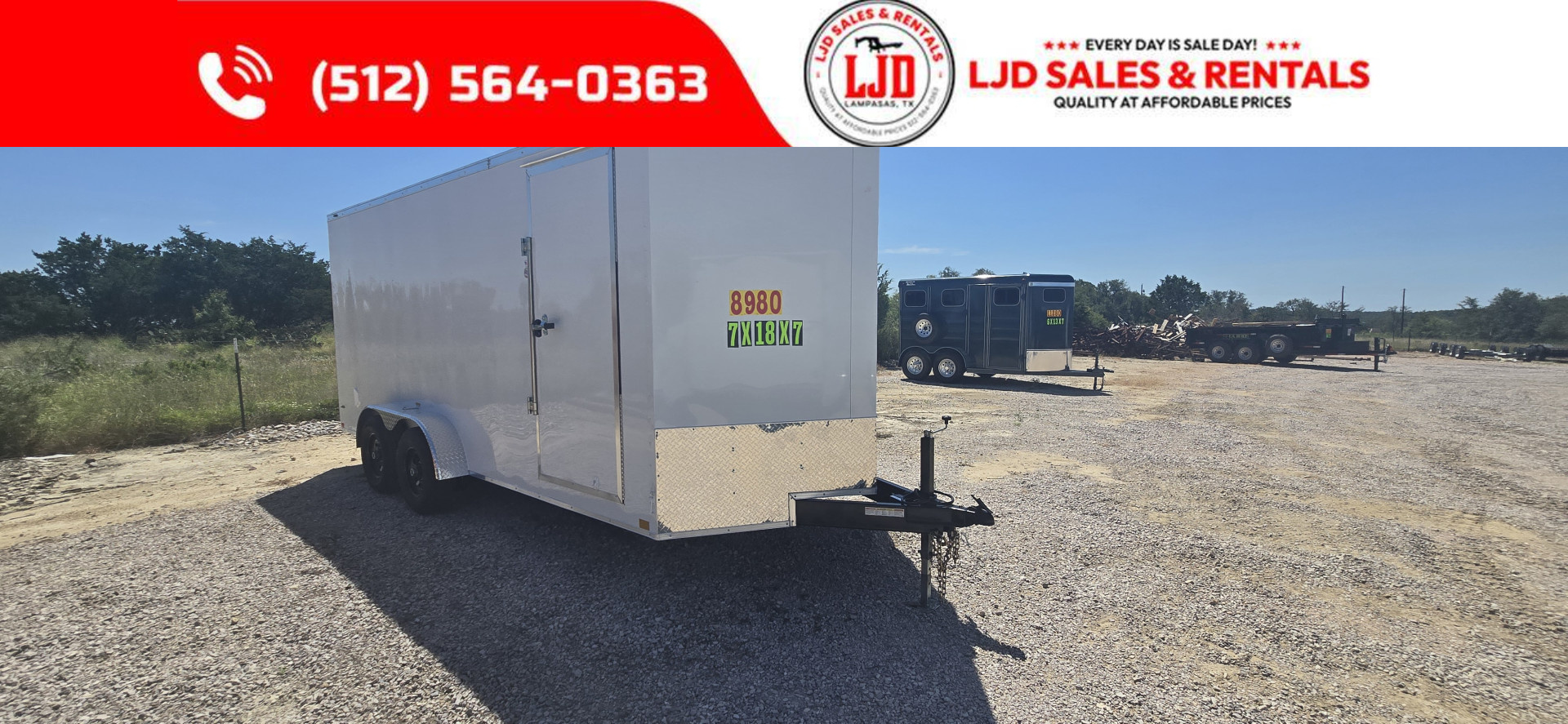 New 2025 Stallion - Enclosed / Cargo Trailer 7x18 7' - E Track
