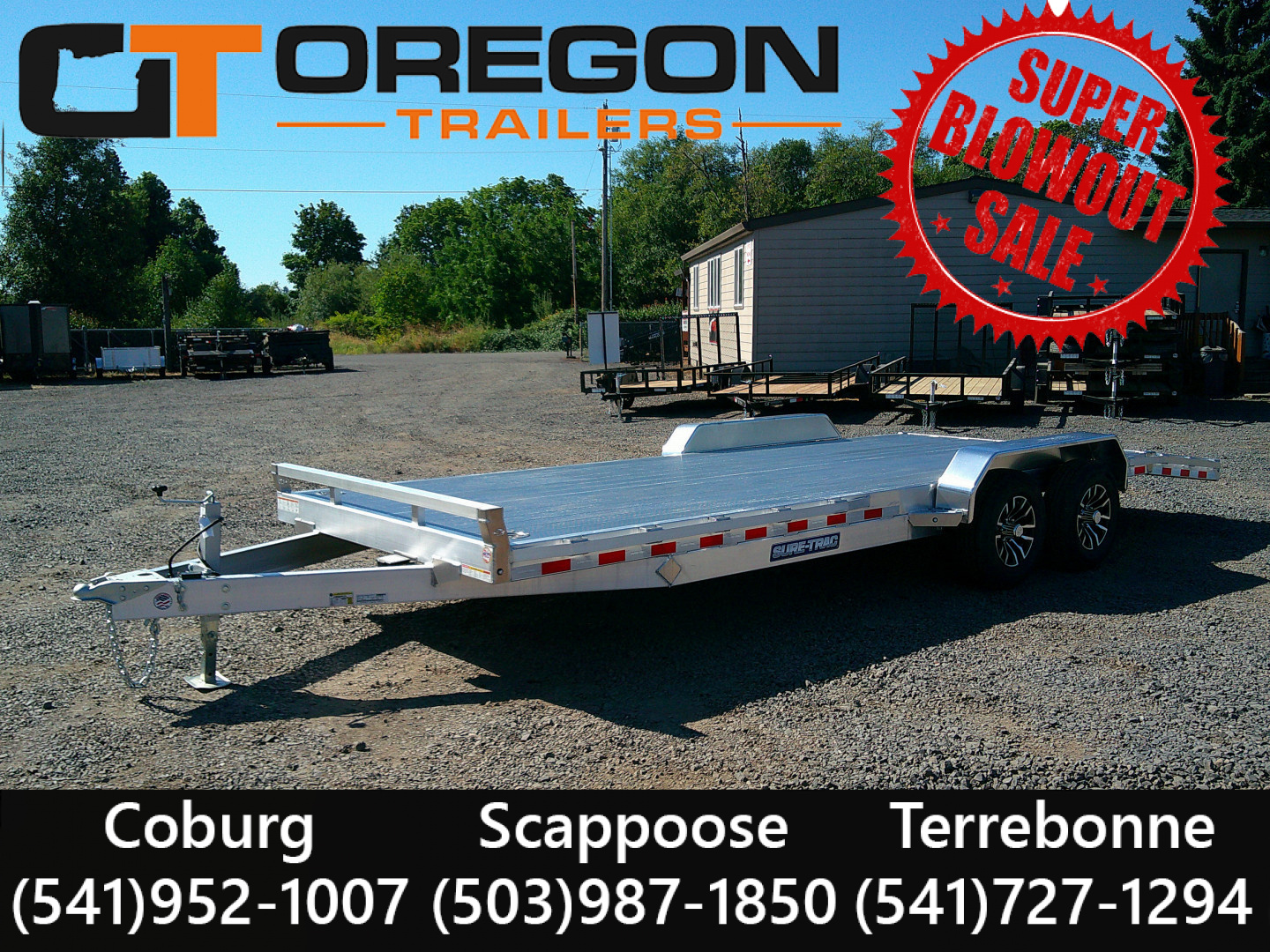 New 2025 Sure-Trac 7x20+2 10k Aluminum Car Hauler