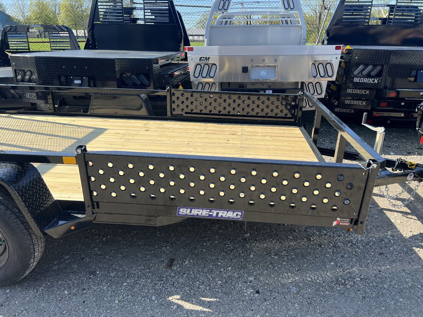 New 2025 Sure-Trac 7 X 12 Tube Top ATV 3K Idler Utility Trailer