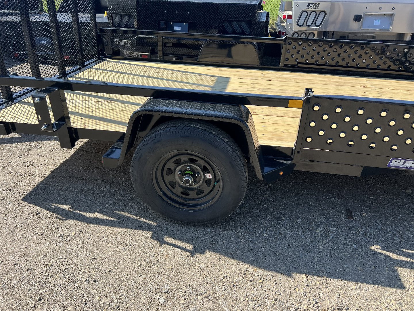 New 2025 Sure-Trac 7 X 12 Tube Top ATV 3K Idler Utility Trailer