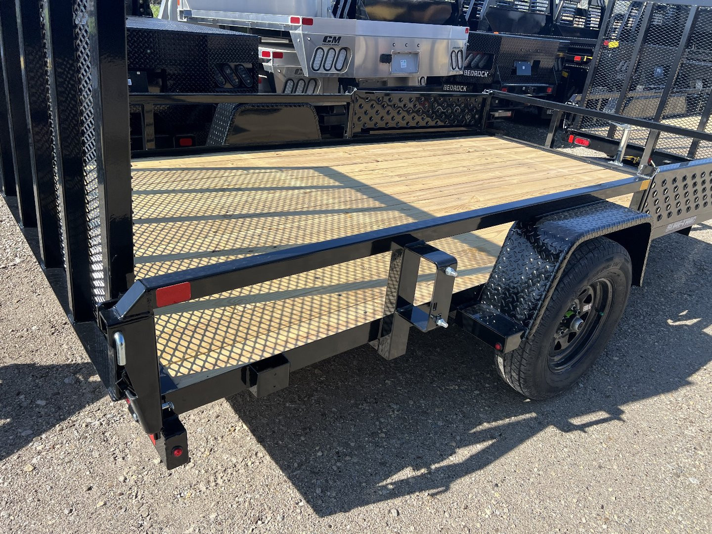 New 2025 Sure-Trac 7 X 12 Tube Top ATV 3K Idler Utility Trailer