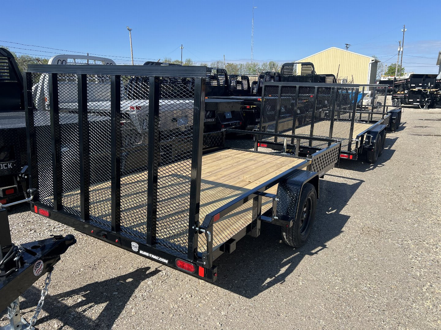 New 2025 Sure-Trac 7 X 12 Tube Top ATV 3K Idler Utility Trailer