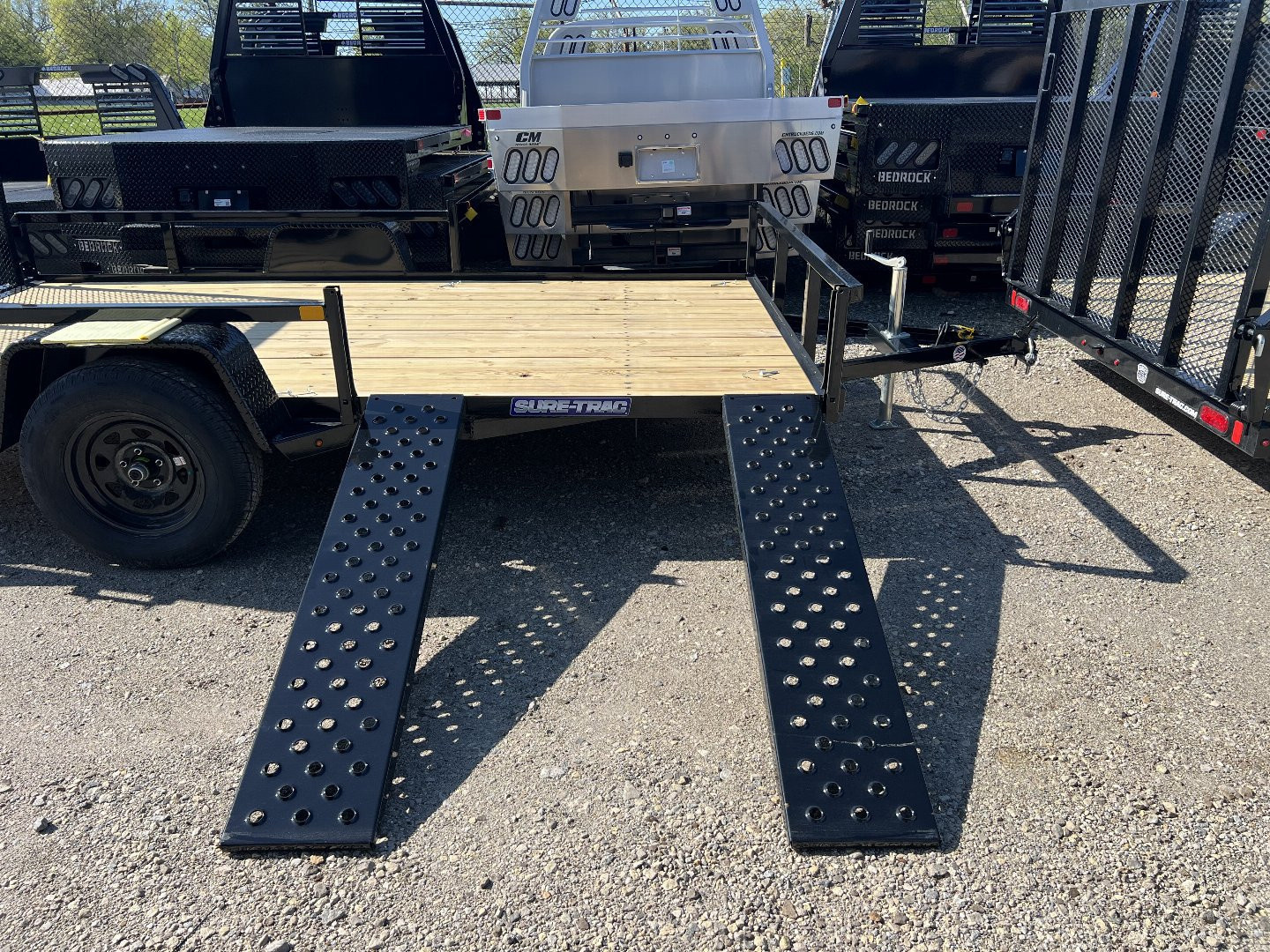 New 2025 Sure-Trac 7 X 12 Tube Top ATV 3K Idler Utility Trailer