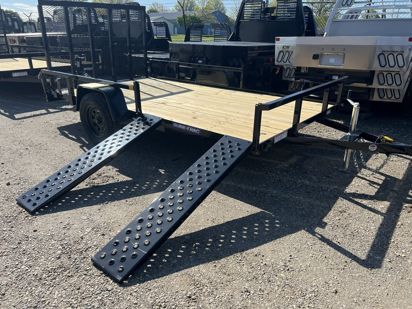 New 2025 Sure-Trac 7 X 12 Tube Top ATV 3K Idler Utility Trailer