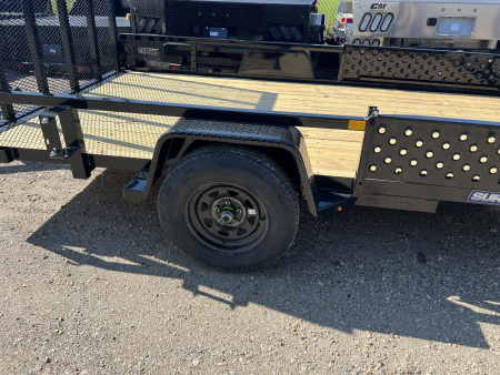 New 2025 Sure-Trac 7 X 12 Tube Top ATV 3K Idler Utility Trailer