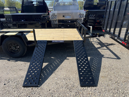 New 2025 Sure-Trac 7 X 12 Tube Top ATV 3K Idler Utility Trailer