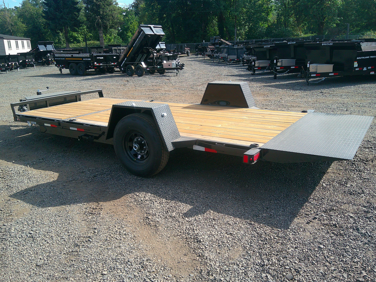 New 2025 Sure-Trac 6'10"x24 (12+4) Single Axle 7.8K Split Tilt Trailer