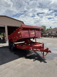 New 2025 Texas Bragg Trailers 6x12 2FT Walls Dump Trailer