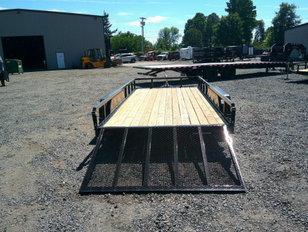 New 2025 Sure-Trac 7x16 Tube Top 7K Utility Trailer